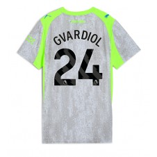 Manchester City Josko Gvardiol #24 Tredjedrakt Kvinner 2025-26 Kortermet Manchester City Josko Gvardiol #24 Tredjedrakt Kvinner 2025-26 Kortermet